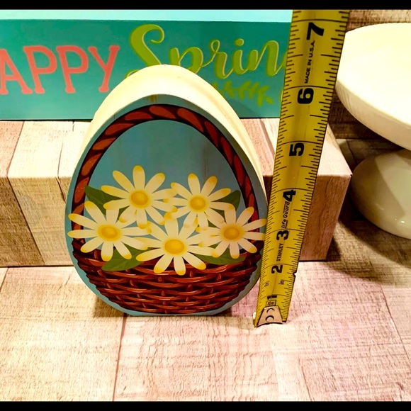 Reversible Happy Spring/Easter Word Block Signs - Picture 8 of 11